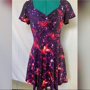 Small Hot Topic Galaxy Space Dress